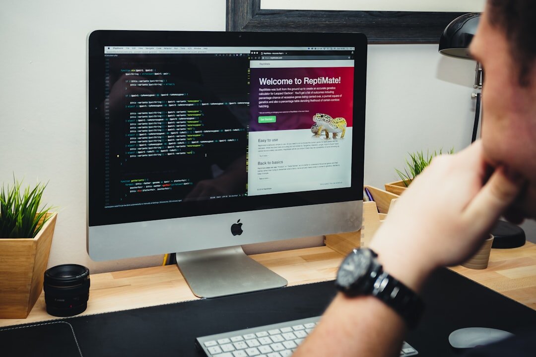 blog programmer at work