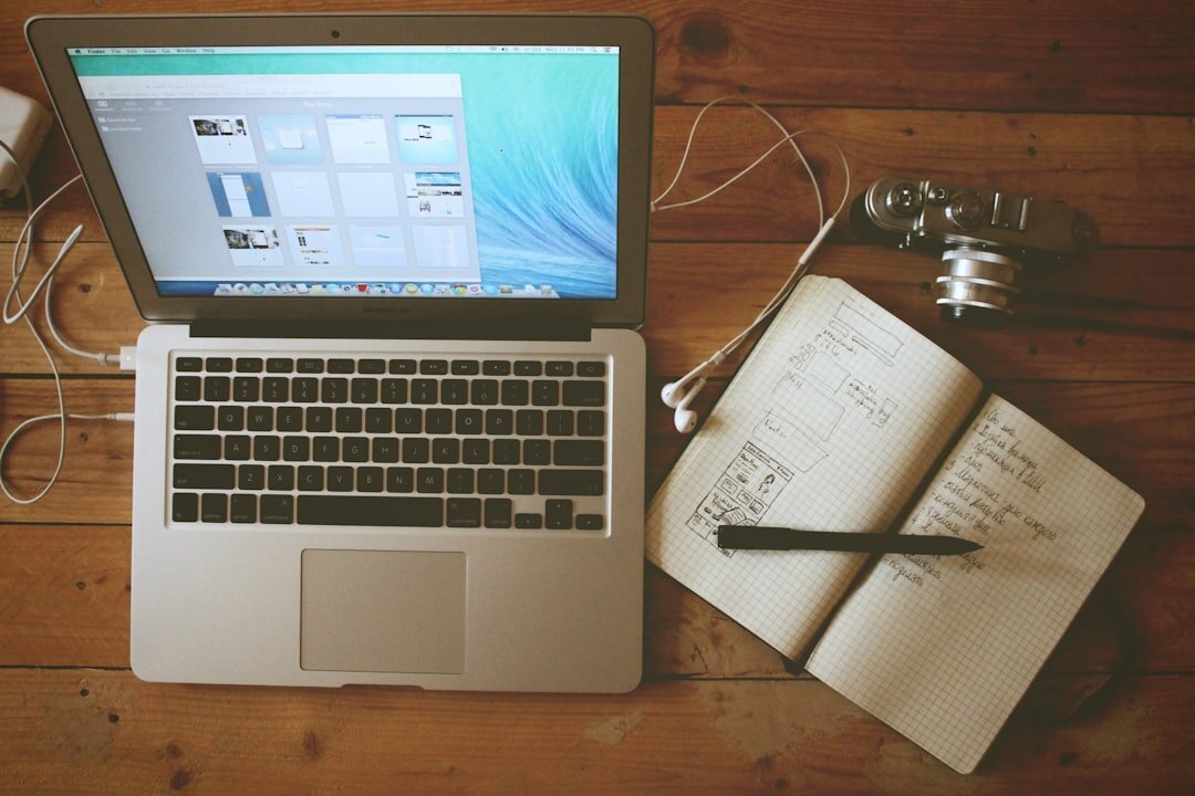 blog writing setup