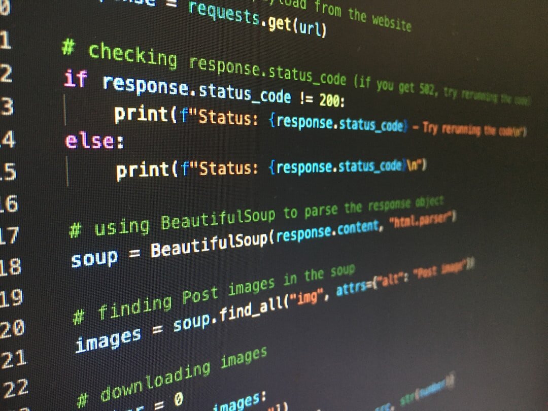 blog coding screen